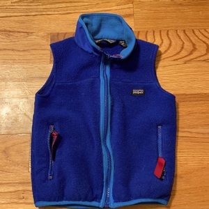 Boys blue Patagonia fleece vest